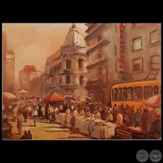 ESCENA EN LA CALLE PALMA - Obra de JUAN GUERRA GAJA